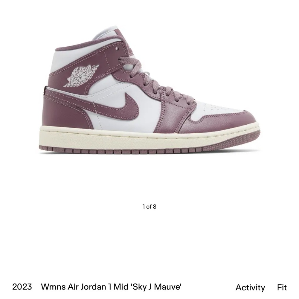 Women’s Nike Air Jordan 1 Mid ‘Sky J Mauve’ Size 7.5